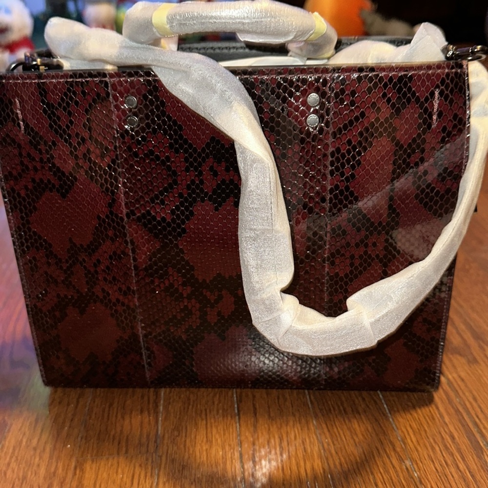 Rogue Bag In Snakeskin, Red, NWT - Picture 2 of 15